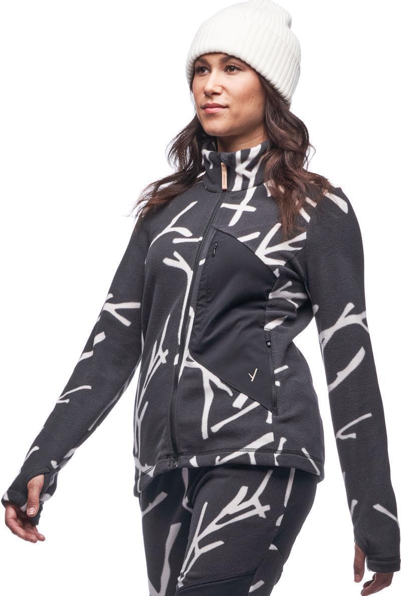 Comodo Fleece Full Zip - Womens - Mercure Branch Print 2