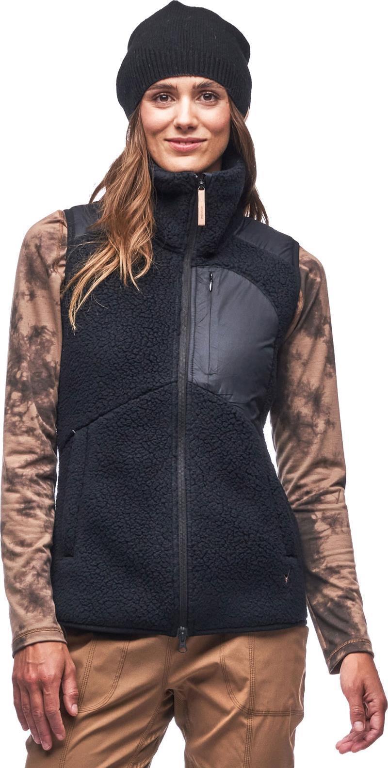 Cordero Full-Zip Sleeveless Vest - Womens - Black 1