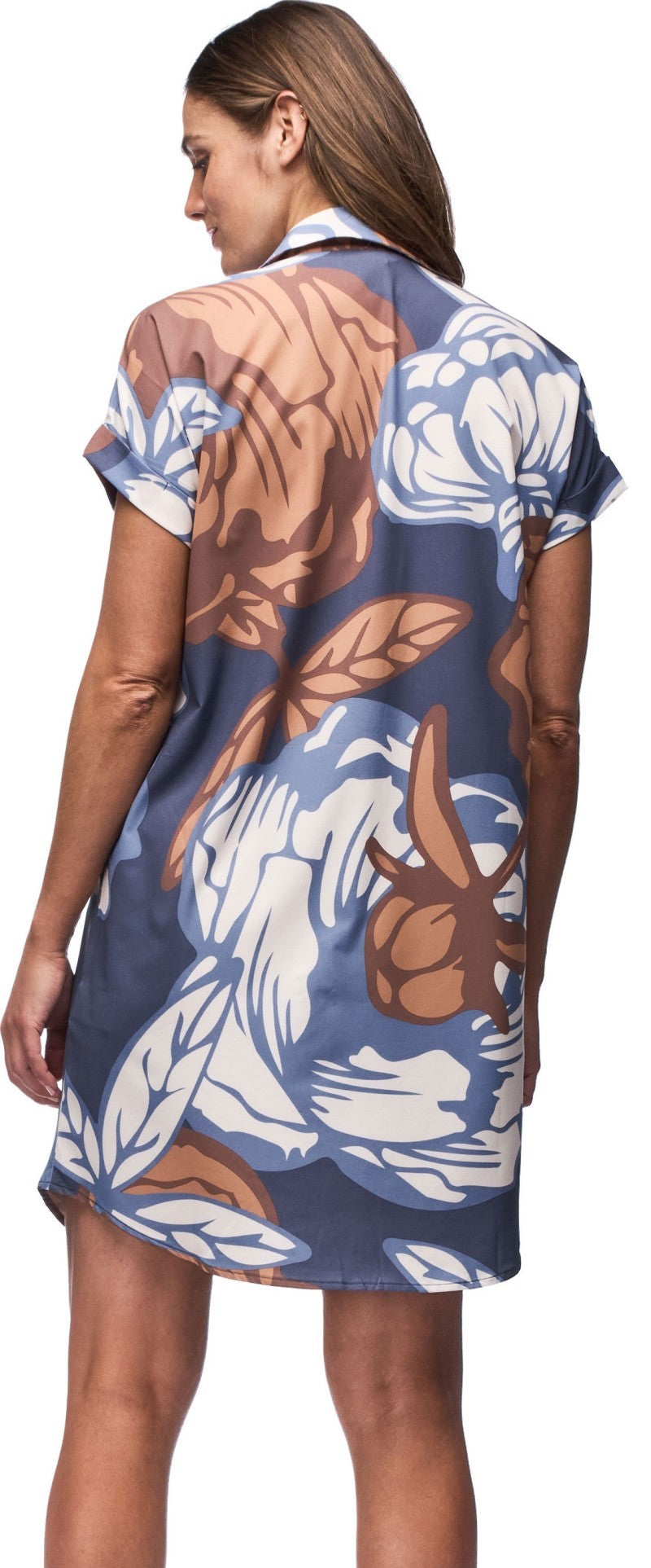 Frivol Dress - lagon piwonia print 1