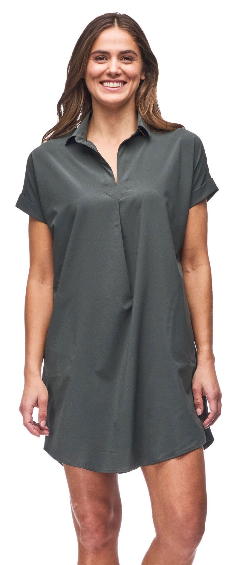 Frivol Dress - pine 1