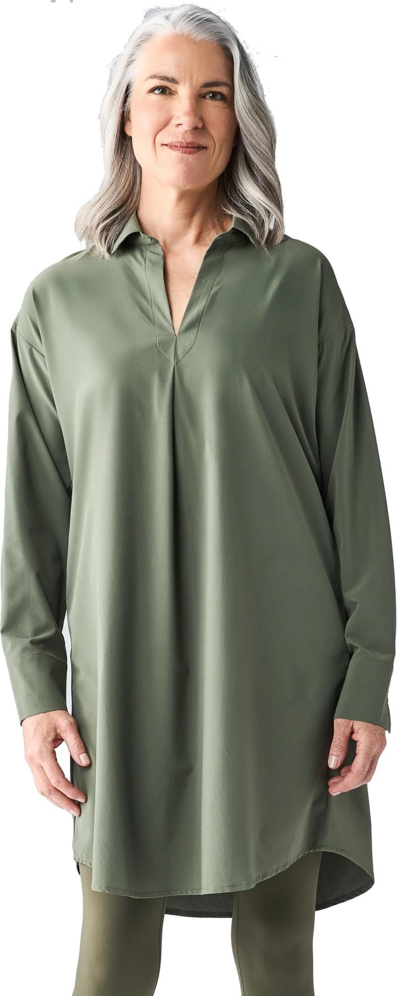 Frivol LS Dress II - Womens - deep moss 1