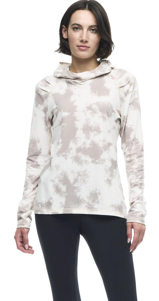 Fusta LS Hooded Shirt - Womens - Ecume Tie Dye 1