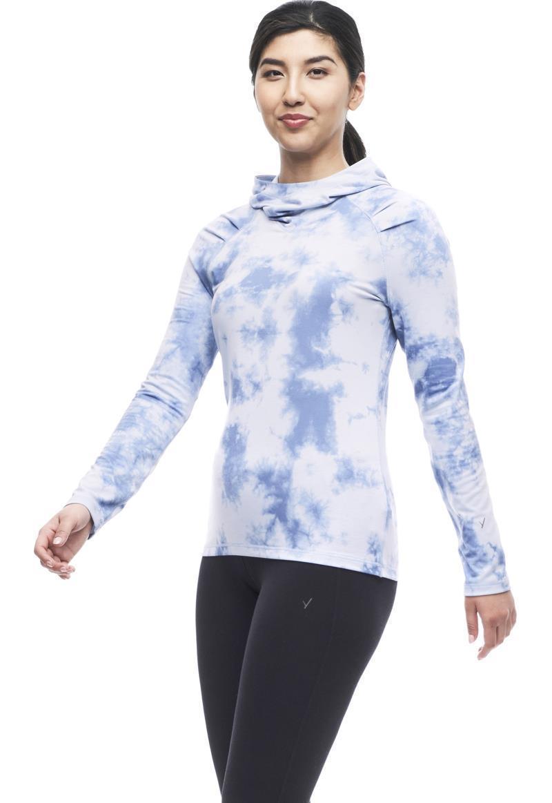 Fusta LS Hooded Shirt - Womens - Skyblue Tie Dye 3