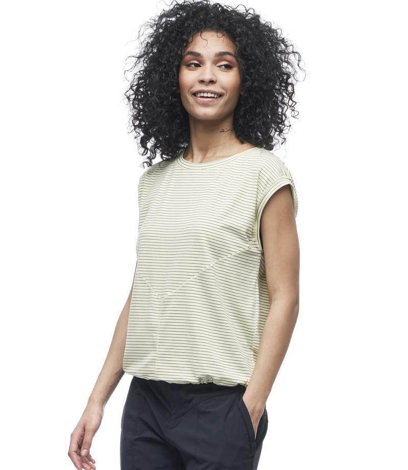Goma Sleeveless Shirt - Womens - Angelica Dark Topaz Stripe 3
