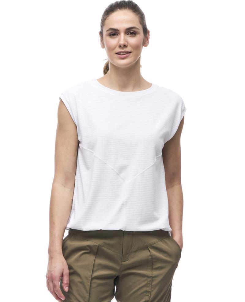 Goma Sleeveless Shirt - Womens - Daisy Clay Stripe 1