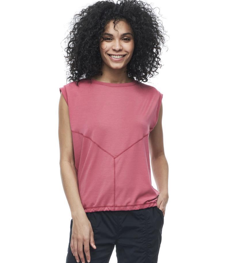 Goma Sleeveless Shirt - Womens - Peony 1