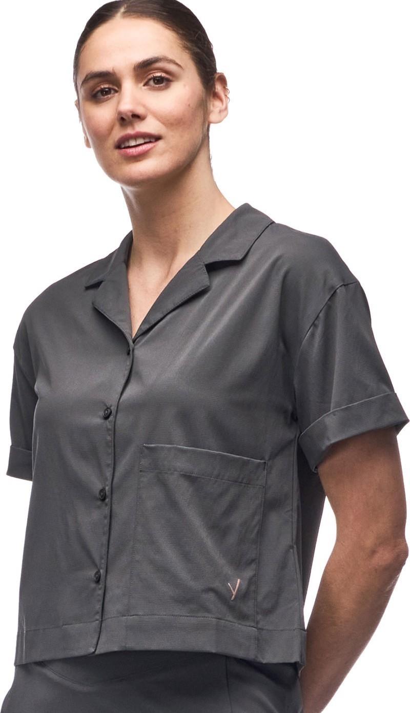 Gomlek SS Button Up - Womens - pine 1