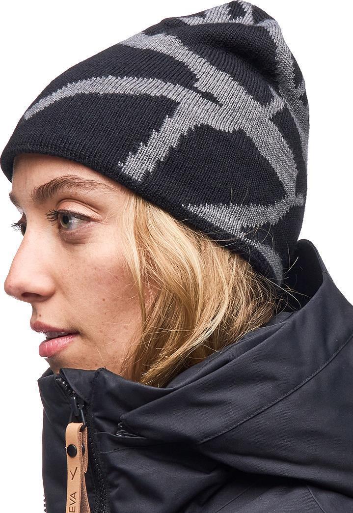 Gorro Beanie - Womens - black branch print 1