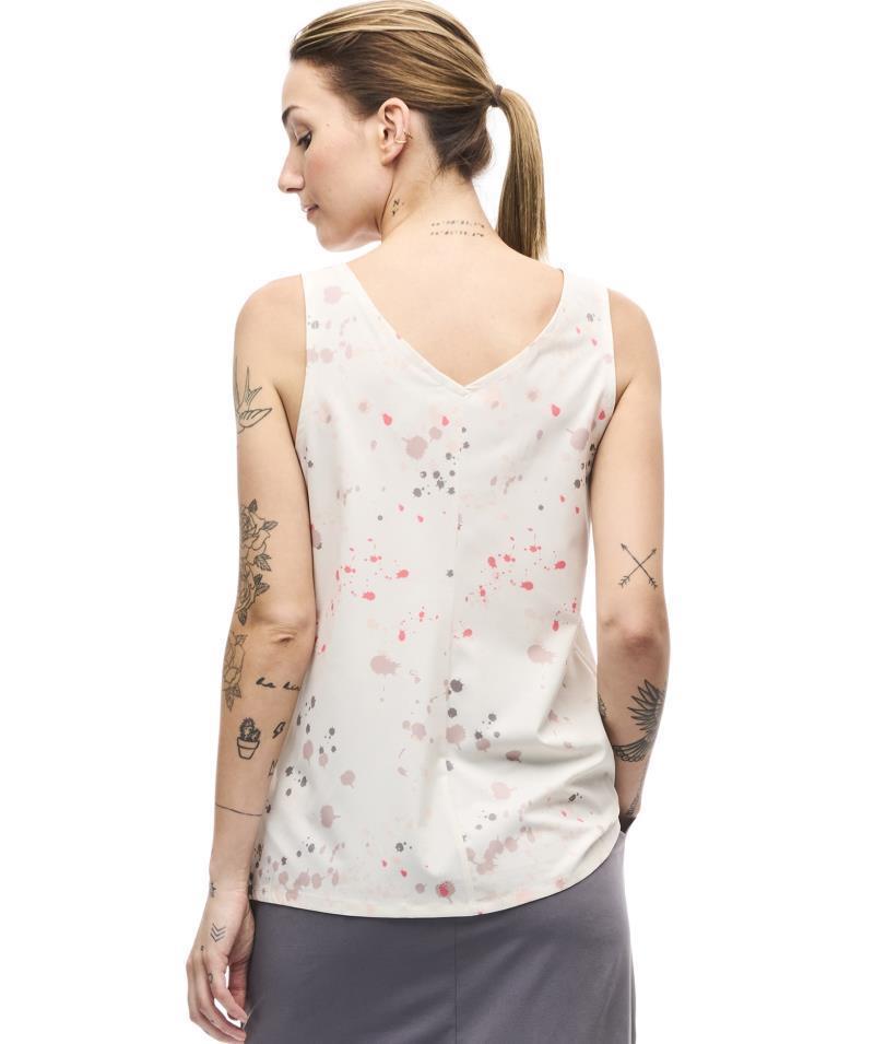 Halka II Tank - Womens - Oat Inksplash Print 3