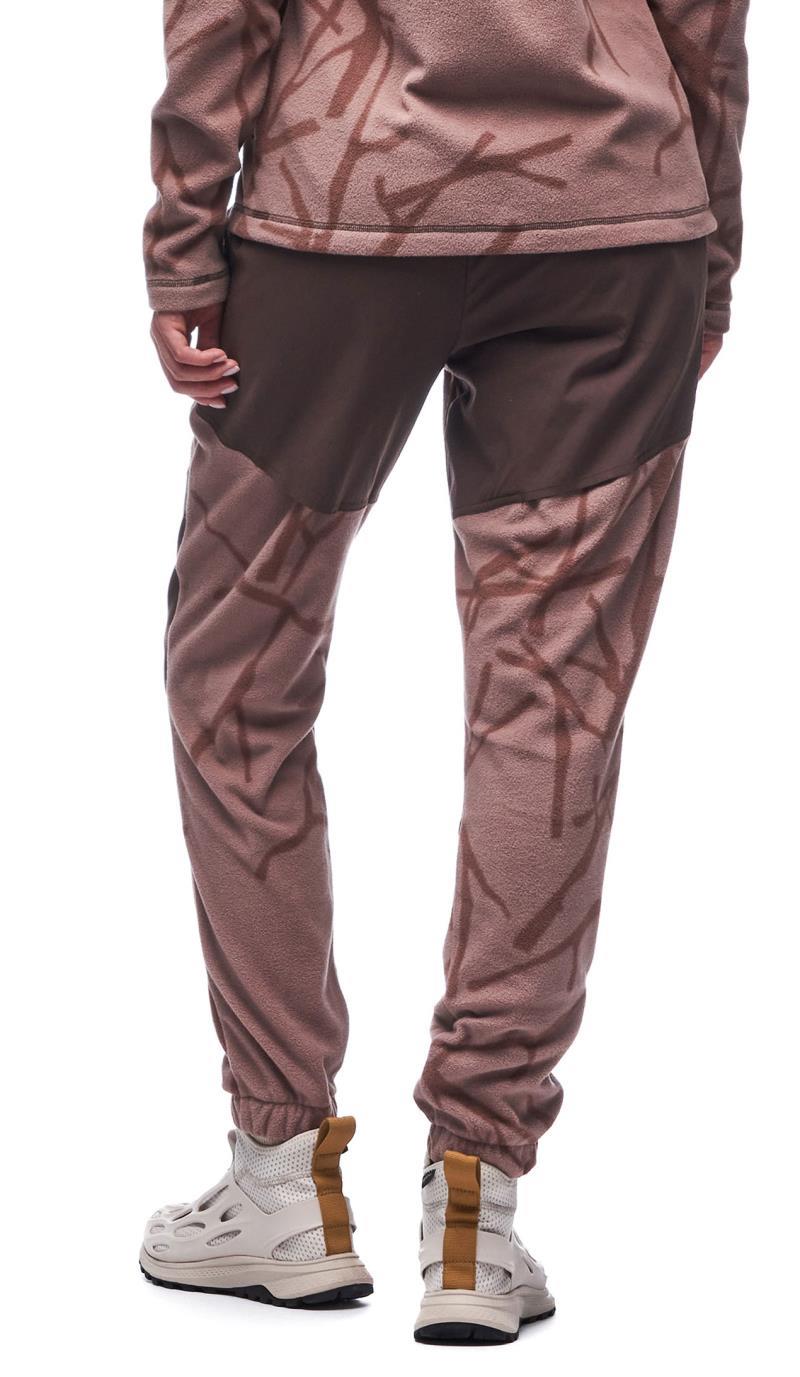 Hatmi II Fleece Joggers - Womens - Sepia Rose Branch Print 3