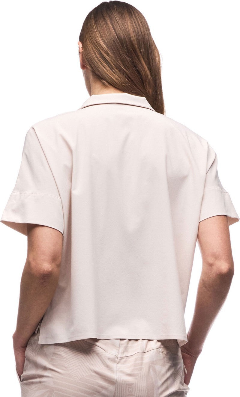 Havada SS Button Up - Womens - sea froth 1