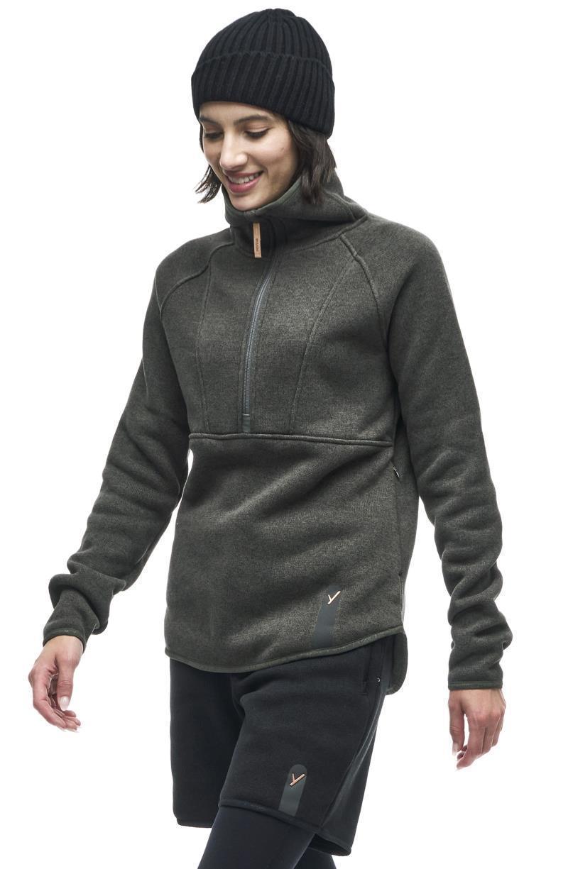 Hiti Half Zip Pullover - Womens - Muschio 8