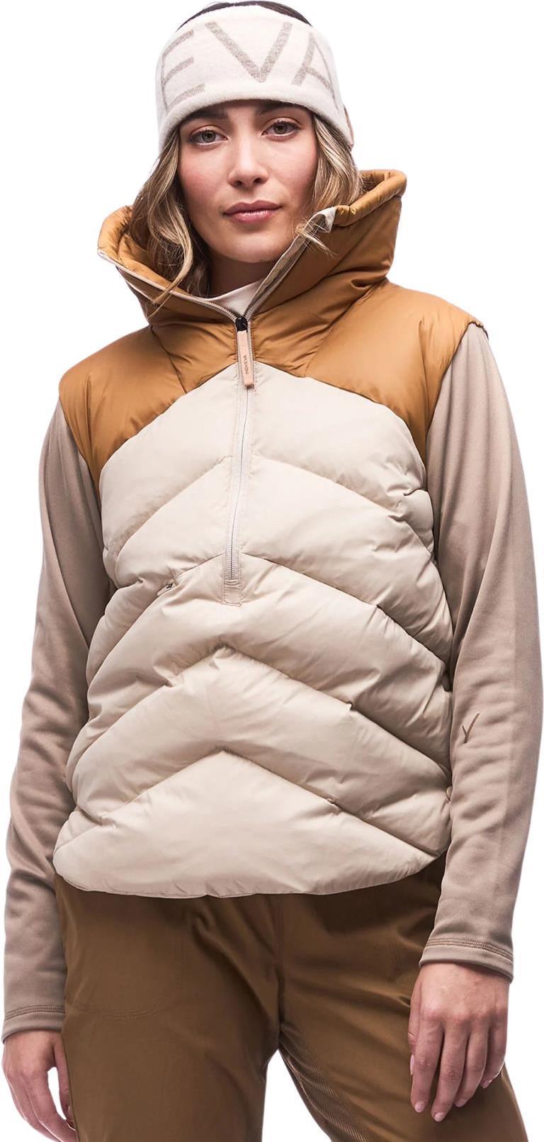 Huvila Insulated Down Sweater - Womens - fawn / flax cb 1