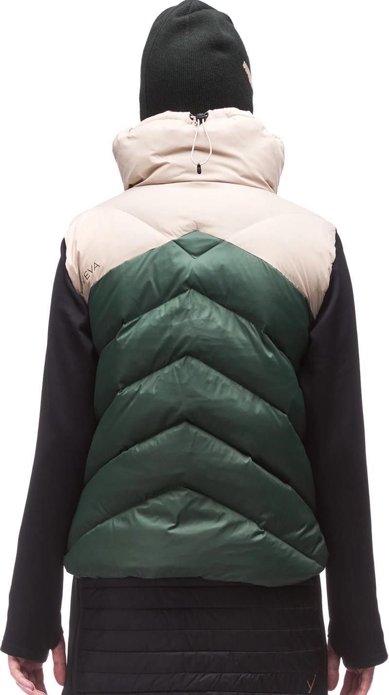 Huvila Insulated Down Sweater - Womens - flax / arugula cb 1
