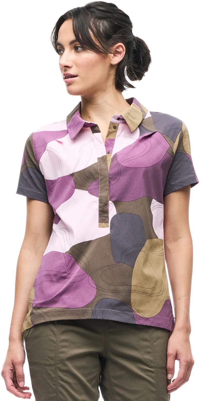 Jazda III SS Shirt - Womens - Pebble Topo Print 1