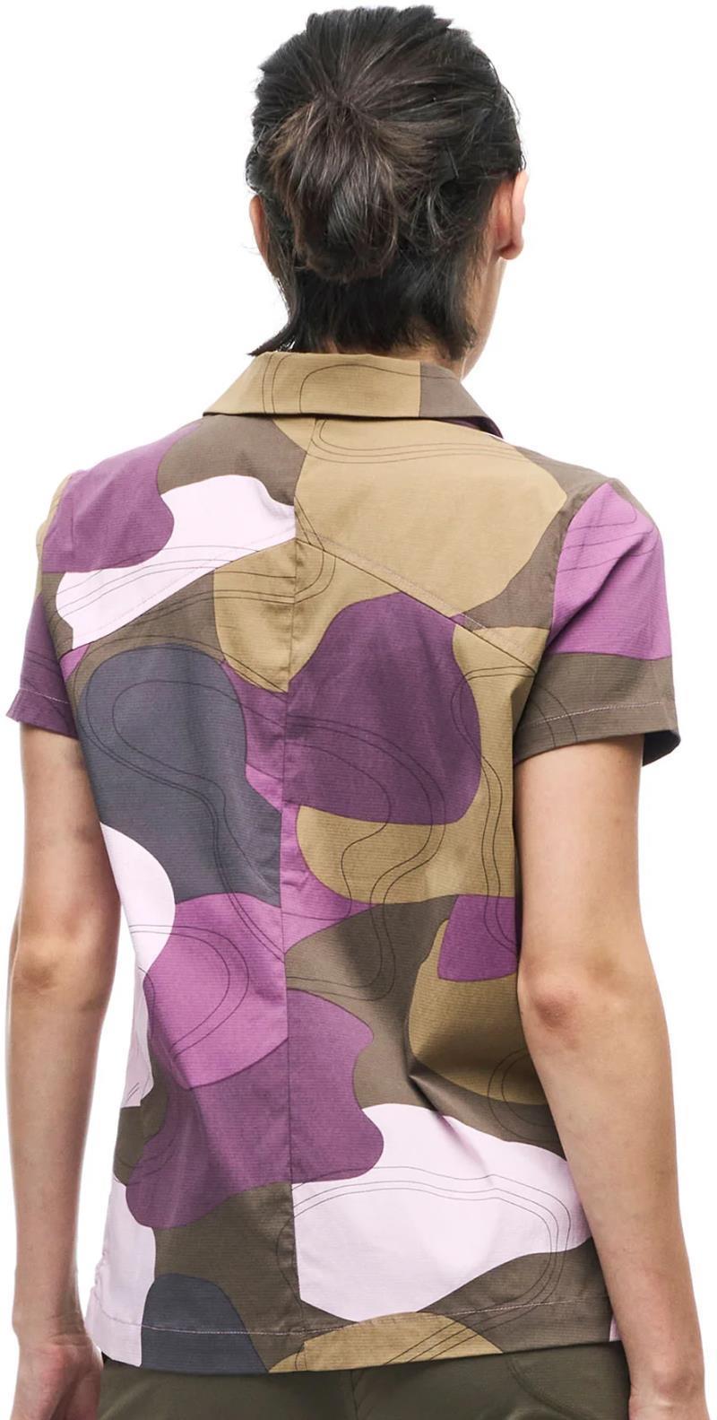 Jazda III SS Shirt - Womens - Pebble Topo Print 2