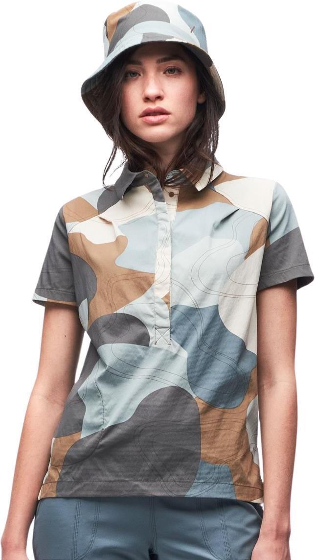 Jazda III SS Shirt - Womens - Raindrop Rock Print 1