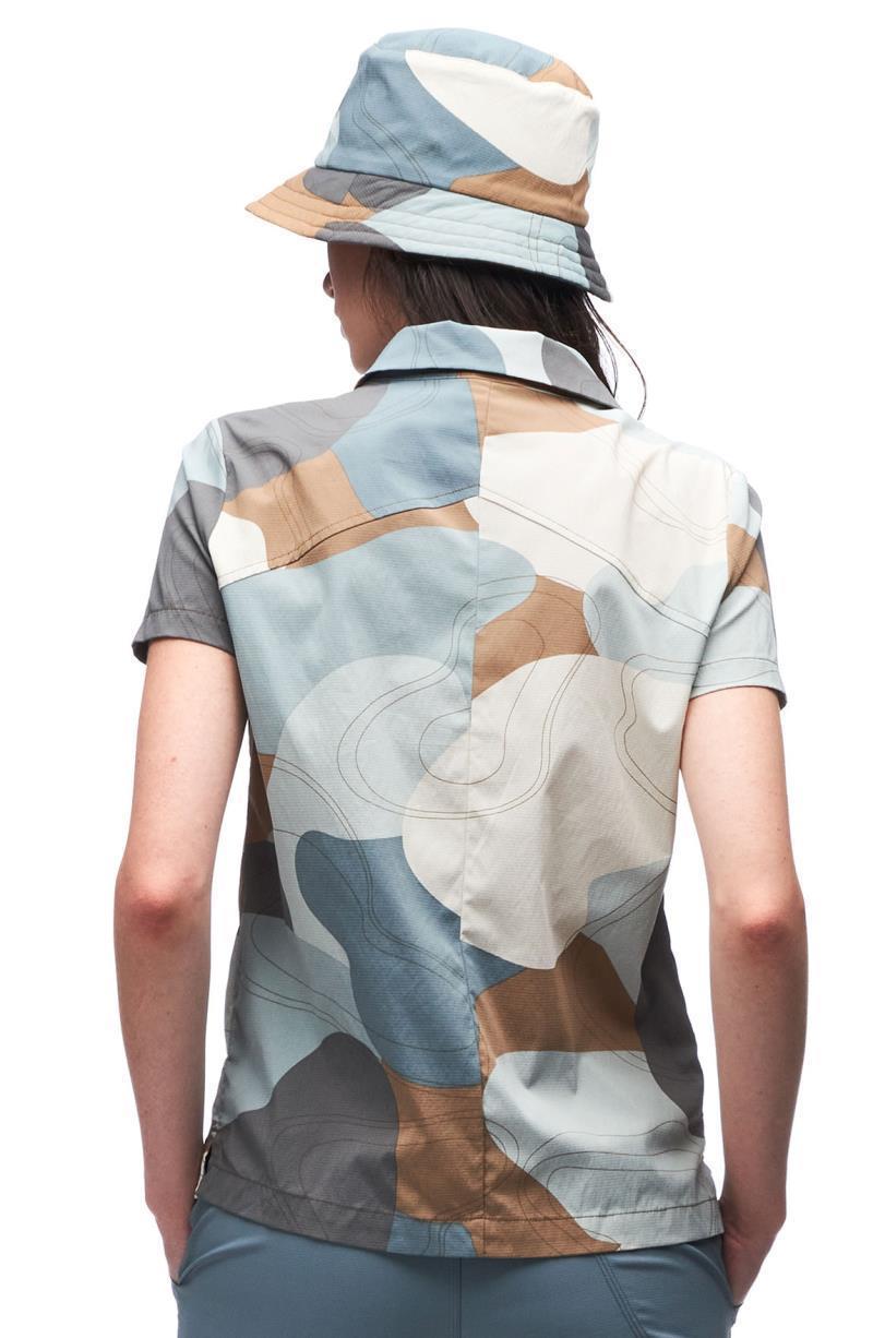 Jazda III SS Shirt - Womens - Raindrop Rock Print 3