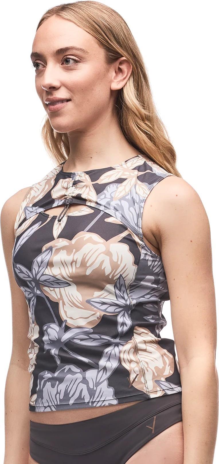 Joki Swim Top - Womens - moondust peony print 1