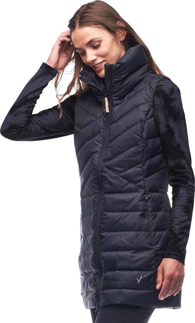 Kapa Down Insulated Long Vest - Womens - black 1