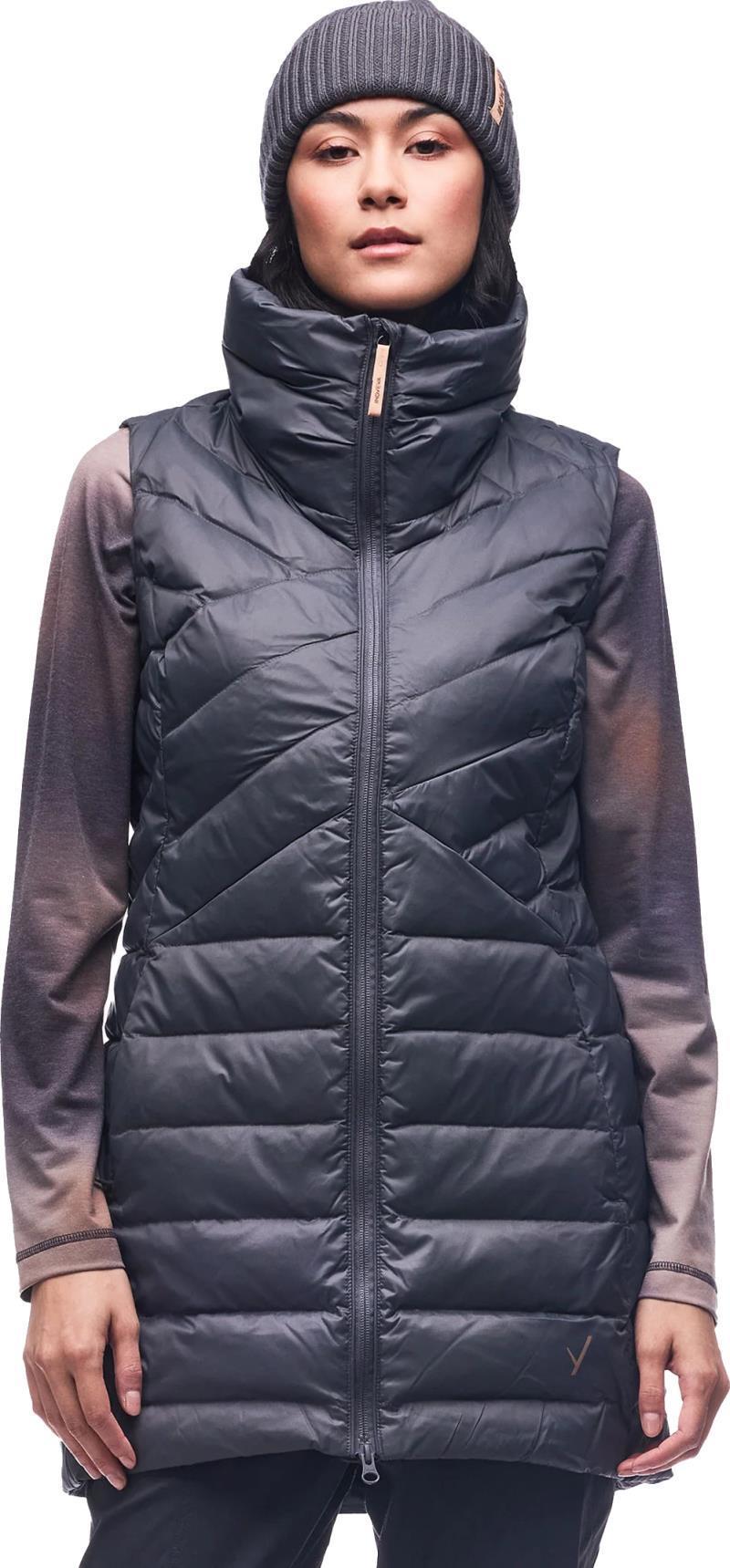 Kapa Down Insulated Long Vest - Womens - storm sky 1