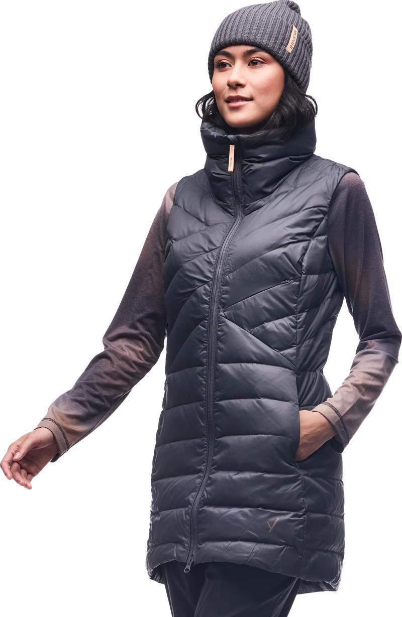 Kapa Down Insulated Long Vest - Womens - storm sky 1