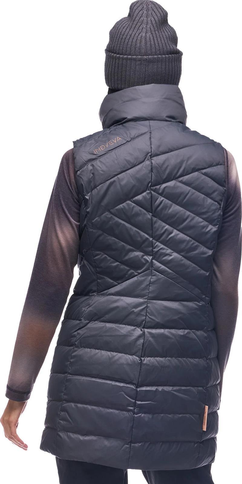 Kapa Down Insulated Long Vest - Womens - storm sky 1
