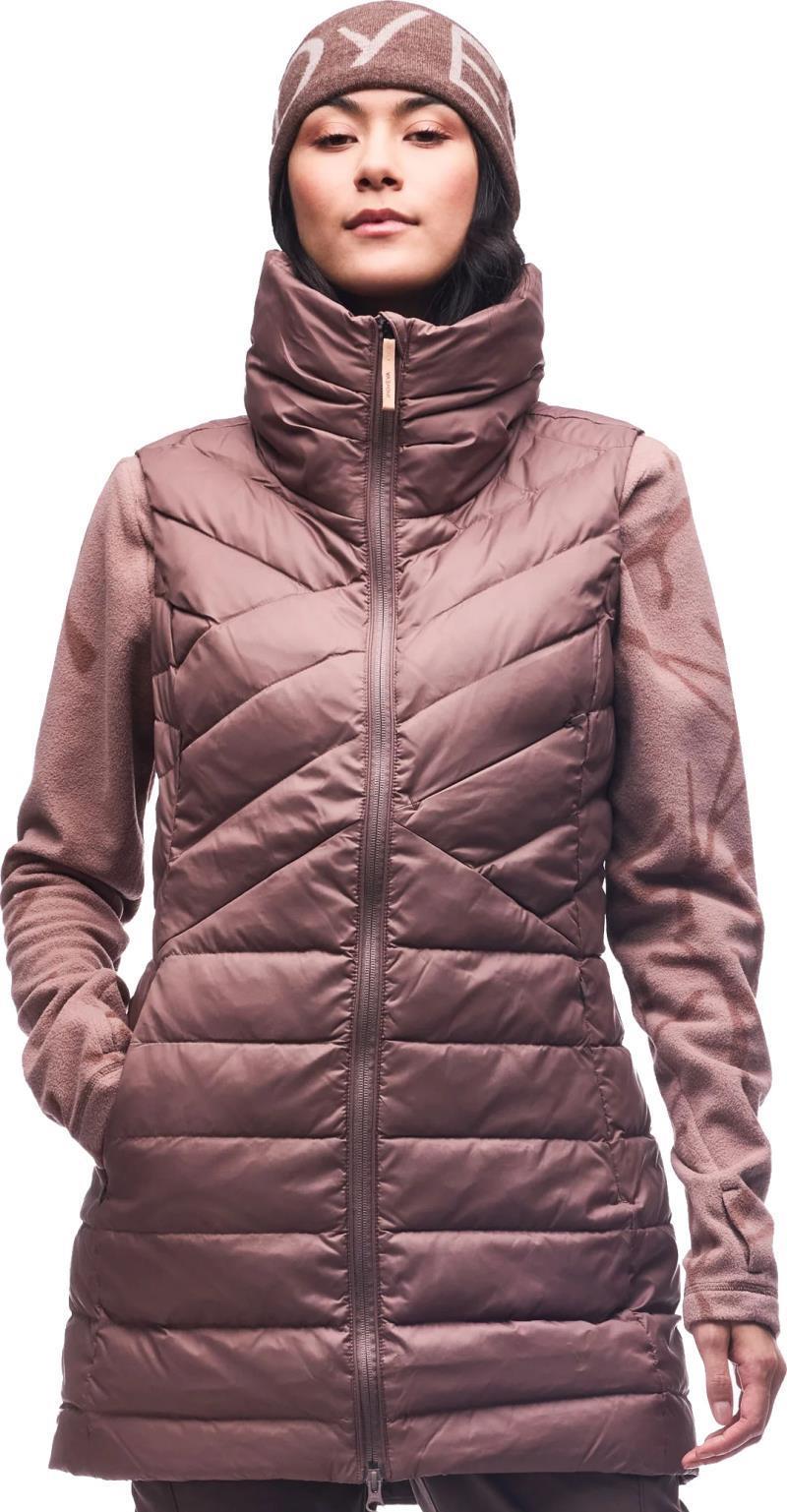 Kapa Down Insulated Long Vest - Womens - wisteria 1