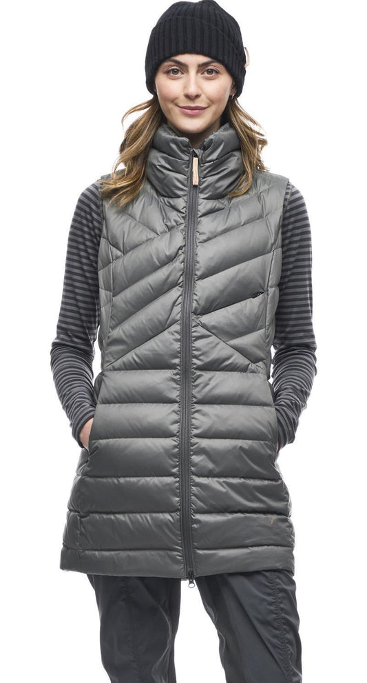 Kapa Long Vest Jacket - Womens - Ivy 1