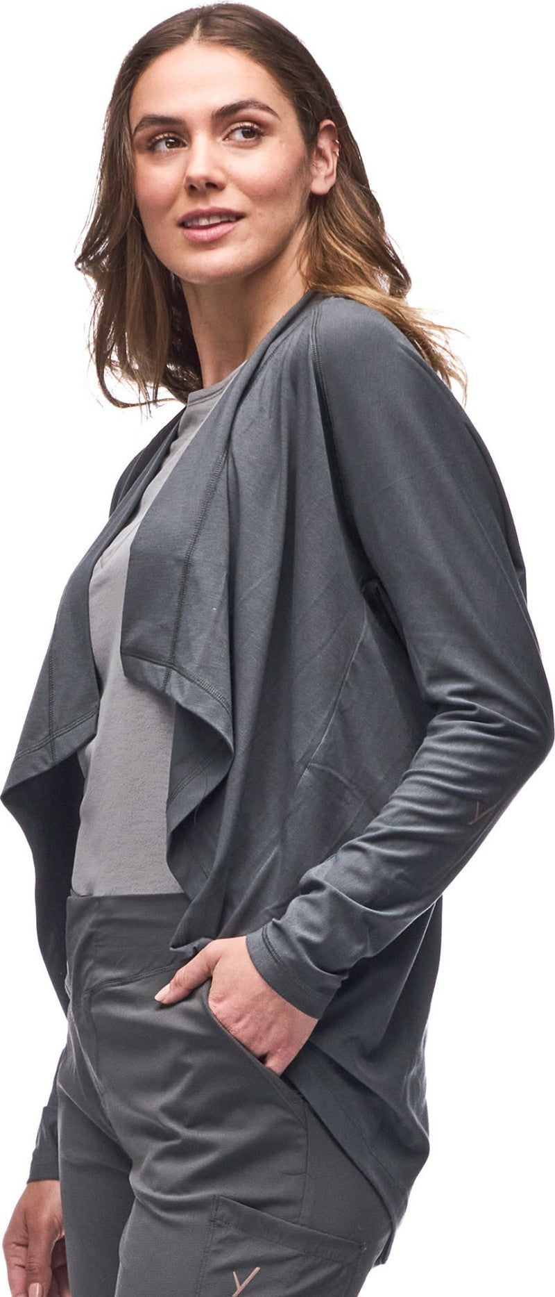 Khadi Cardigan - Womens - thyme 1
