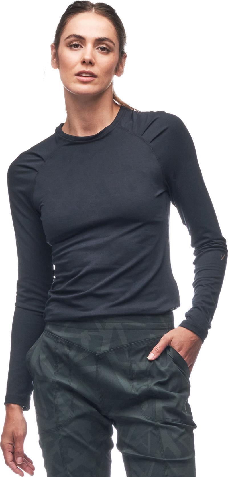 Koro LS Round-Neck Sweater - Womens - Black 2