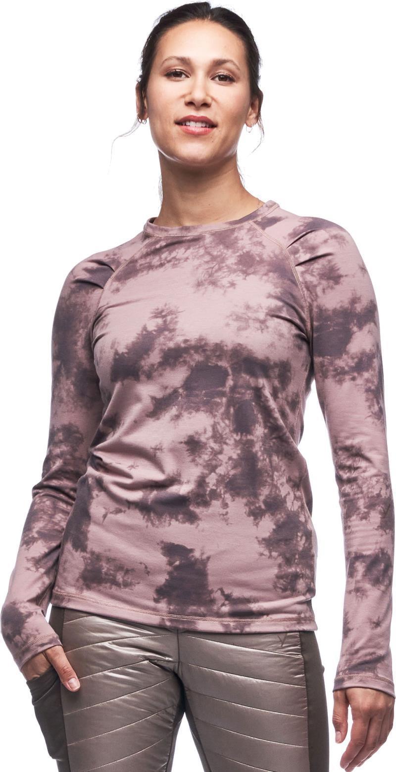 Koro LS Round-Neck Sweater - Womens - Sepia Rose Tie Dye 1