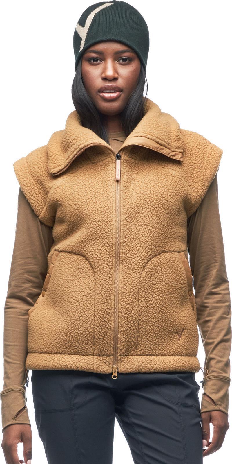 Lampaat Sherpa Vest - Womens - fawn 1