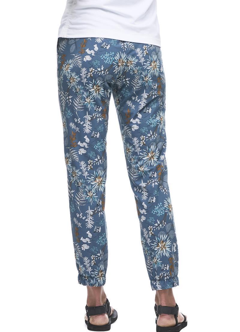 Lastik Light Woven Pants - Womens - Botanical Deep Sea Print 2