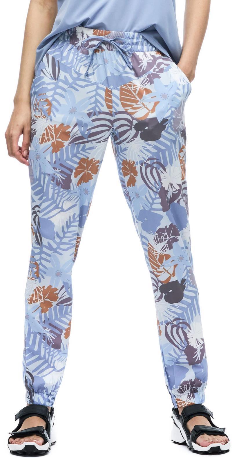 Lastik Pants - Womens - Fresh Blue Botanical Print 1