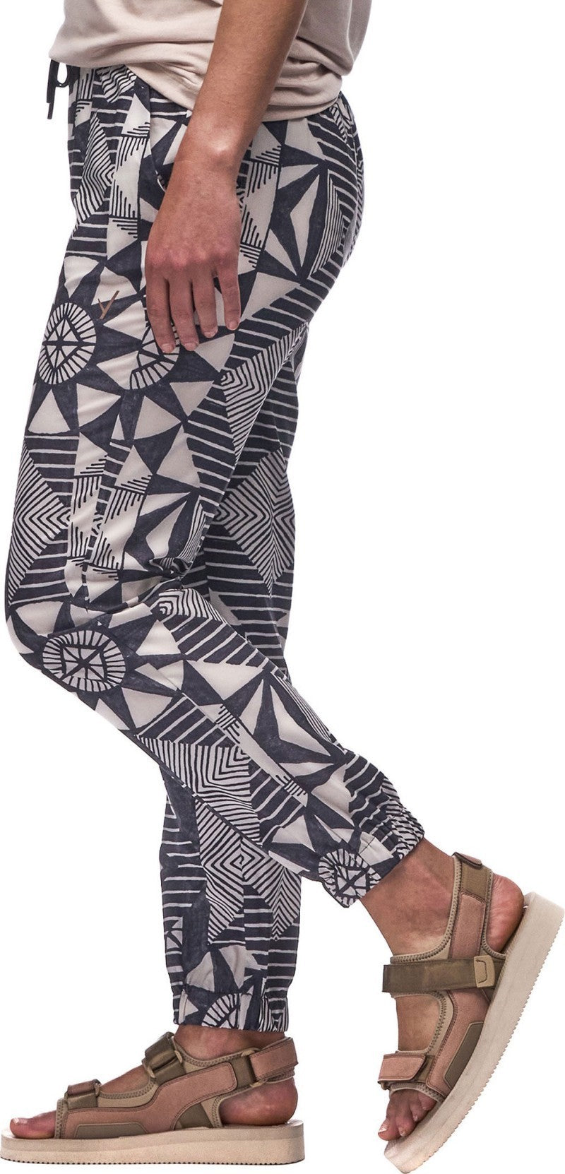 Lastik Pants - Womens - hematite slate print 1