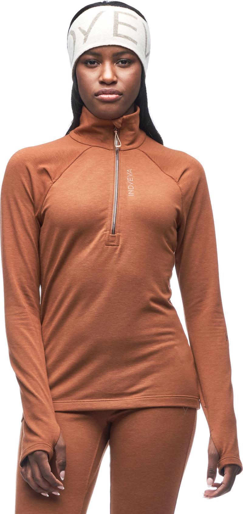 Leno II Half Zip - Womens - Toffee 1