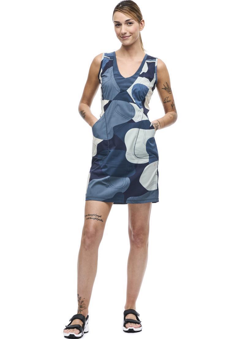 Liike III Dress - Prussian Topo Print 2
