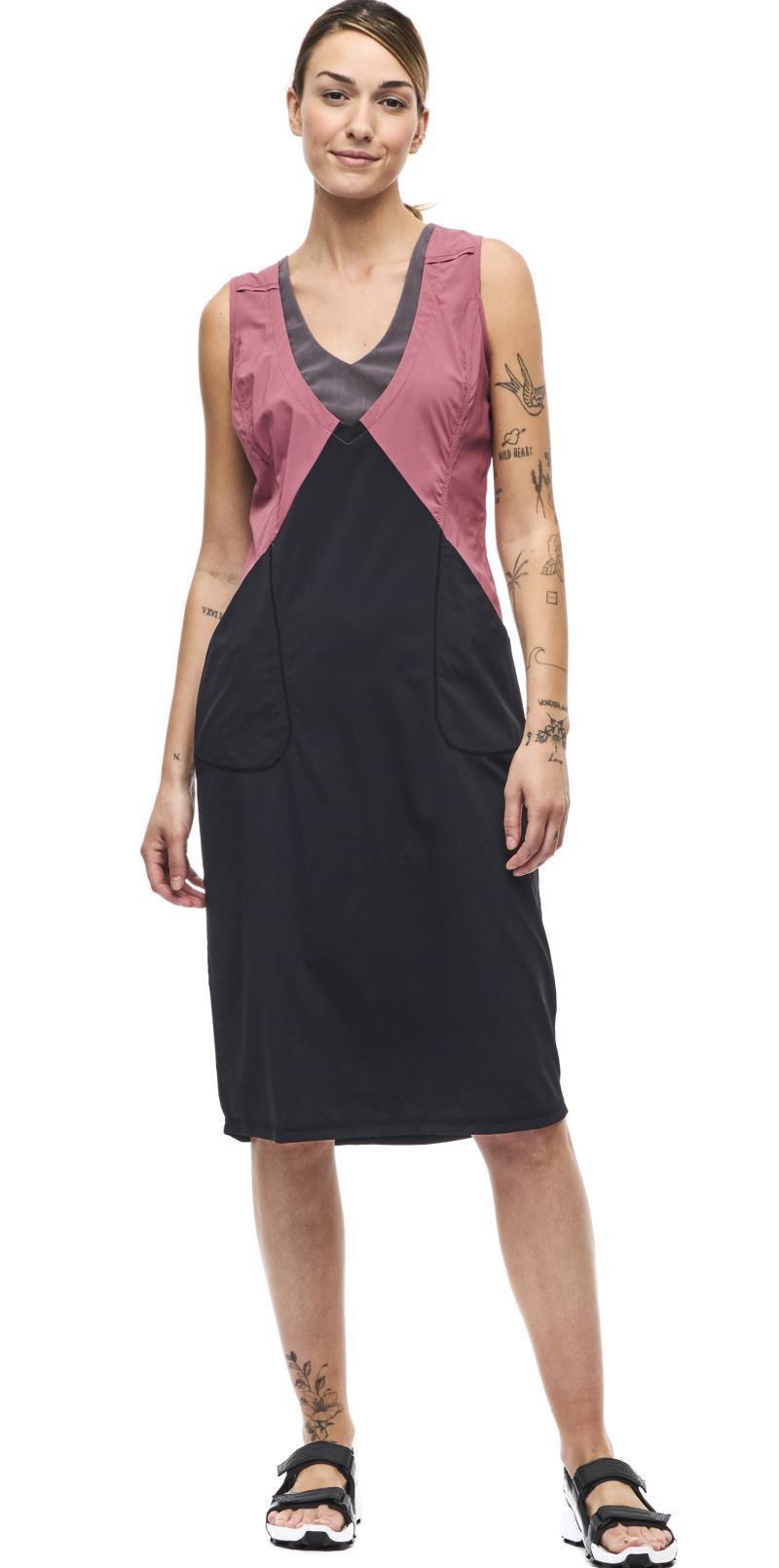 Liike Long Dress - Black Geranium Fig / CB 1