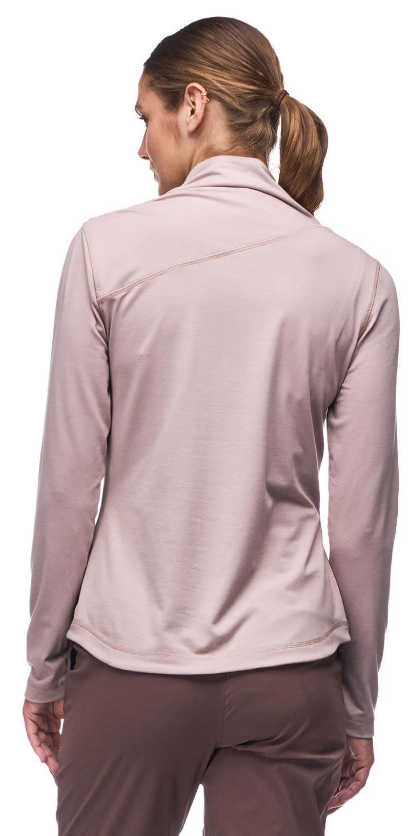 Luz Mock Neck Top - Womens - Mink 3