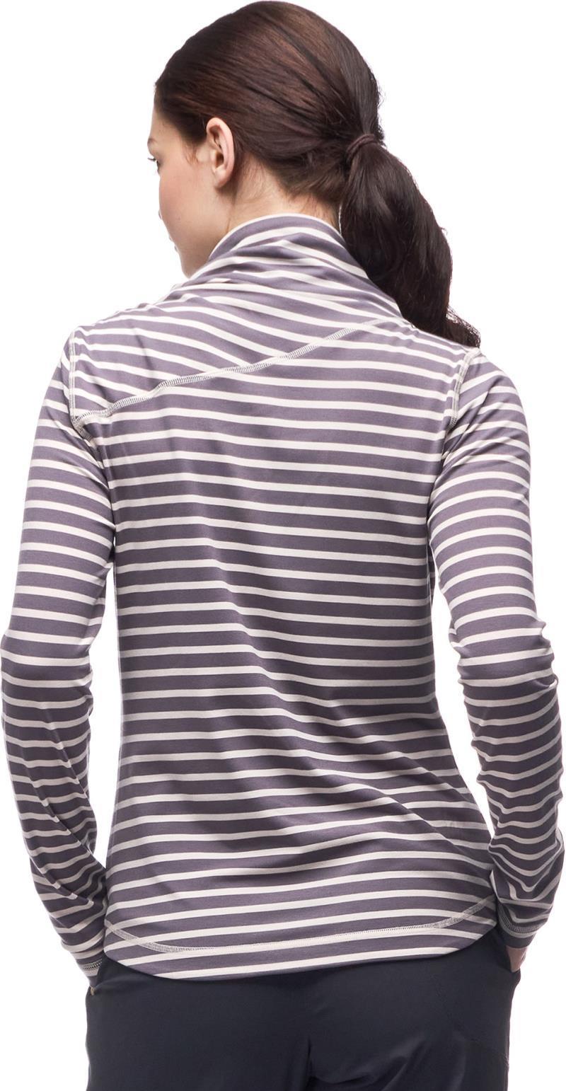 Luz Mock Neck Top - Womens - Titanium / Rain Stripe 3