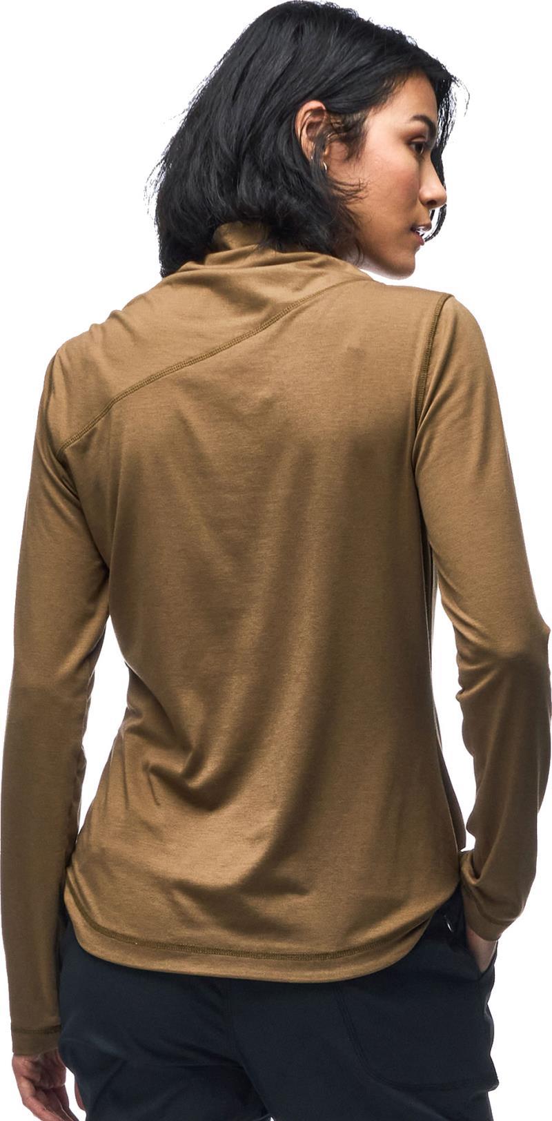 Luz Mock Neck Top - Womens - amber 1