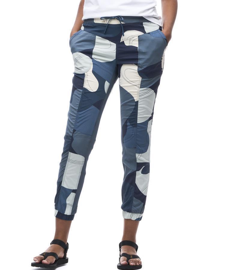 Maeto III Pants - Womens - Prussian Topo Print 1