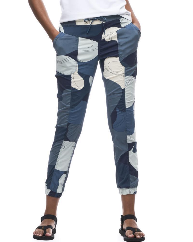 Maeto III Pants - Womens - prussian topo print 1
