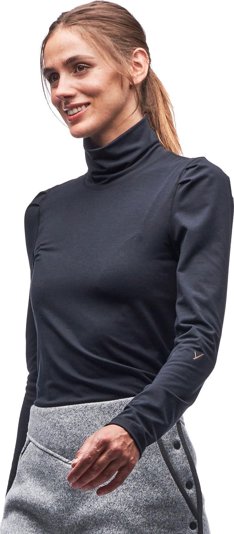 Matara LS Mock Neck Sweater - Womens - Black 2