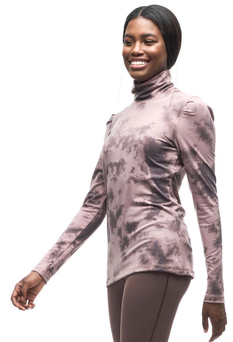 Matara LS Mock Neck Sweater - Womens - Sepia Rose Tie Dye 2