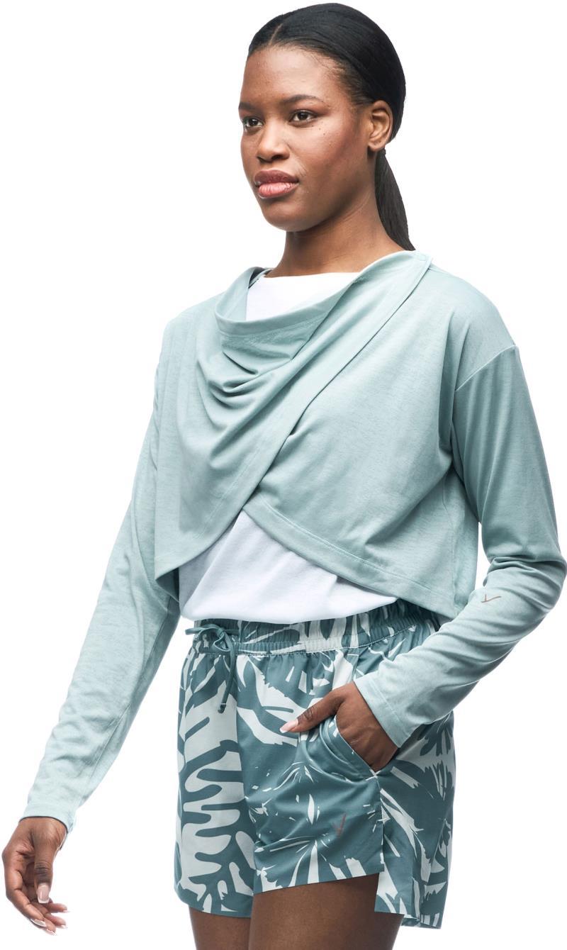 Milima LS Crop Cardigan - Womens - Raindrop 2