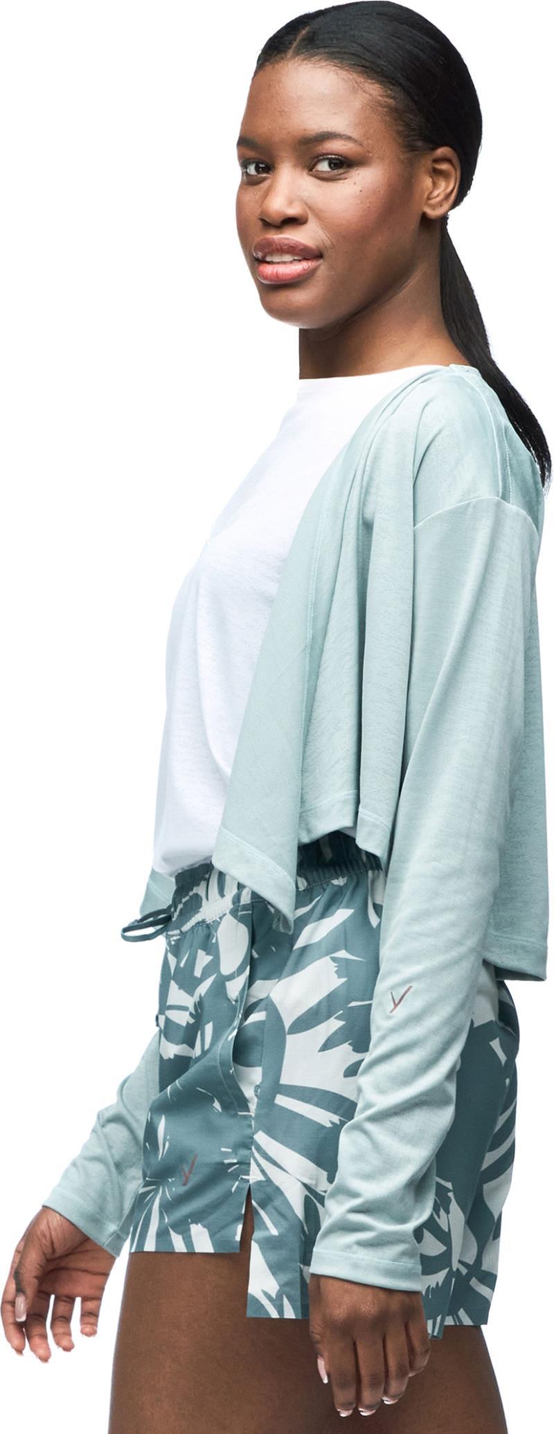 Milima LS Crop Cardigan - Womens - Raindrop 3