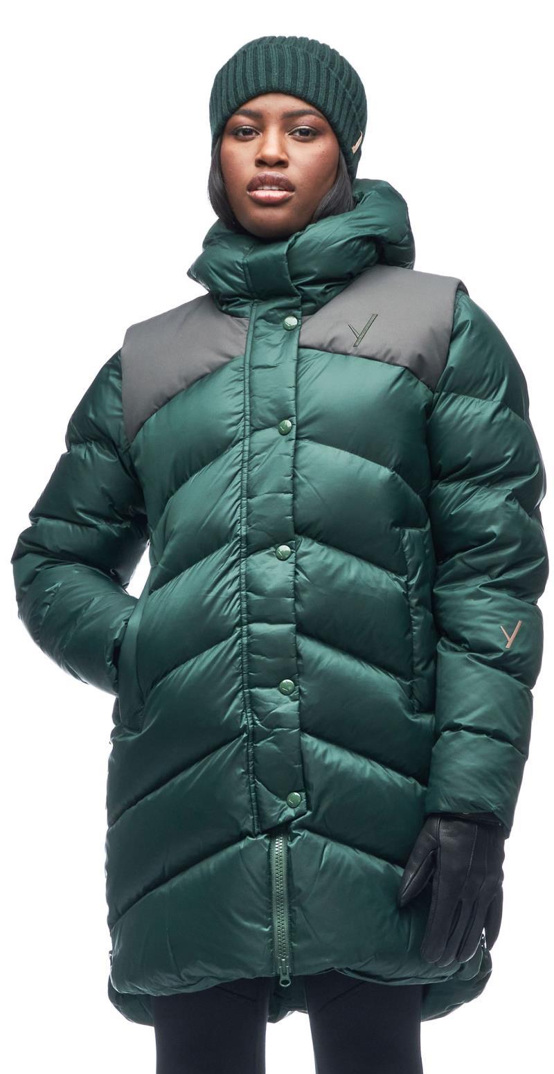 Mirny Mid Light Down Jacket - Womens - arugula / cypress cb 1