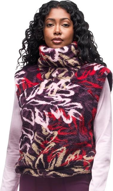 Momo Vest - Womens - elderberry snowflake print 1